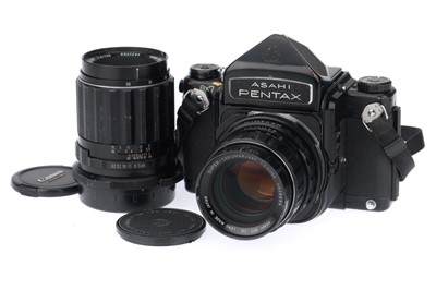 Lot 145 - An Asahi Pentax 6x7 Medium Format SLR Camera Outfit