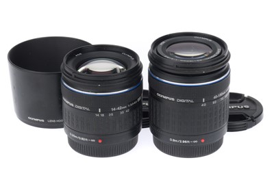 Lot 302 - A Pair of Zuiko Olympus Digital Lenses