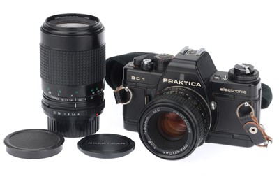 Lot 55 - A Praktica BC-1 SLR Camera Outfit