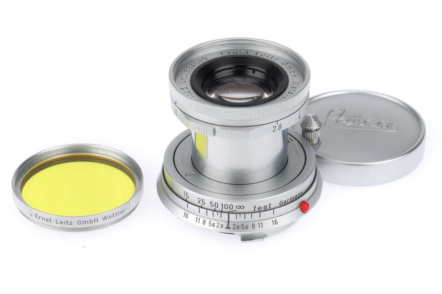 Lot 20 - A Leitz Wetzlar f/2.8 5cm Elmar Collapsible Lens