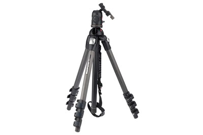 Lot 588 - A Manfrotto 055MF4 Carbon Fibre Tripod
