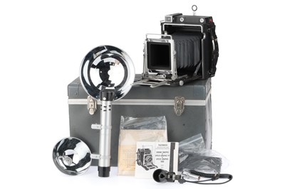 Lot 340 - A Graflex Crown Graphic Camera Body and Accessories