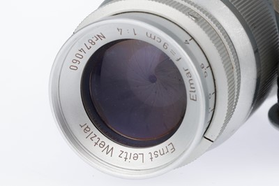 Lot 24 - A Pair of Leitz Wetzlar Elmar f/4 90mm Lenses