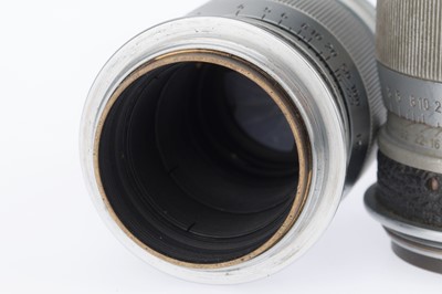 Lot 24 - A Pair of Leitz Wetzlar Elmar f/4 90mm Lenses