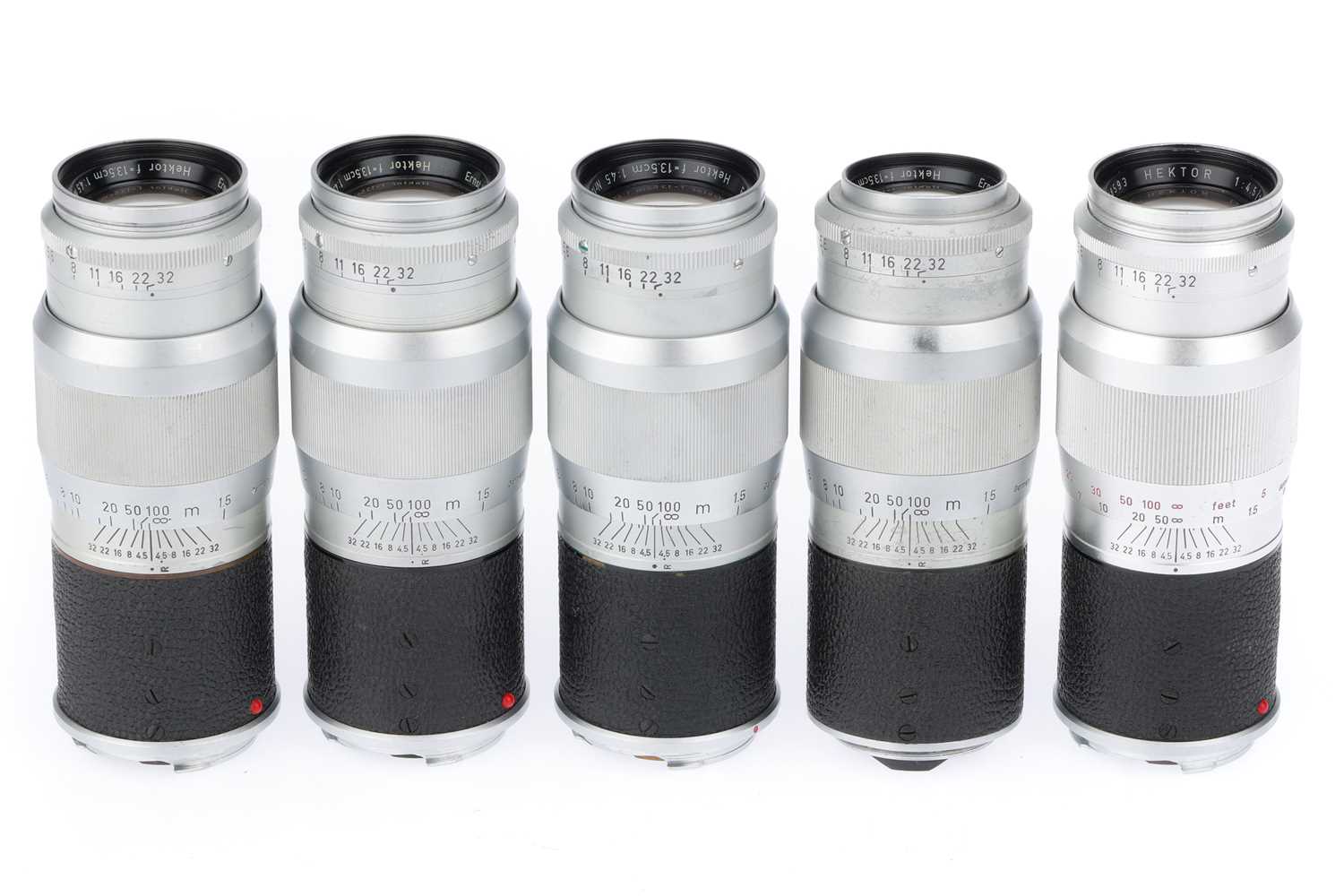 Lot 27 - A Group of Leitz Wetzlar Hektor f/4.5 135mm Lenses