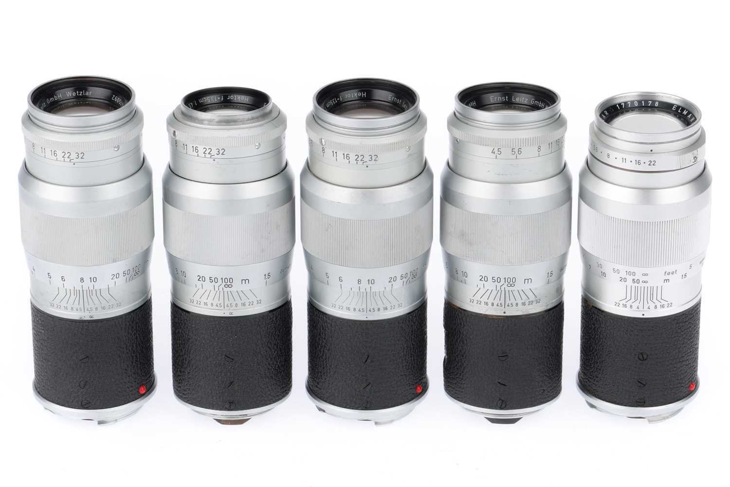 Lot 28 - A Group of Leitz Wetzlar 135mm Lenses