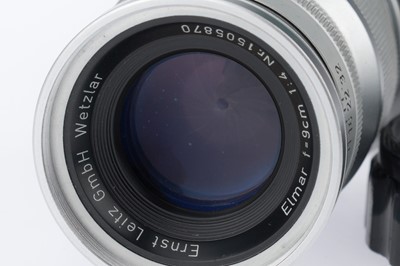 Lot 31 - A Pair of Leitz Wetzlar Elmar f/4 9cm Lenses