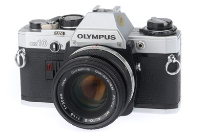 Lot 245 - An Olympus OM10 35mm SLR Camera