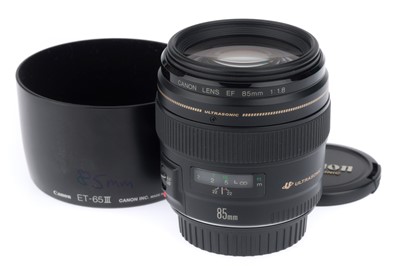 Lot 513 - A Canon EF Ultrasonic f/1.8 85mm AF Lens