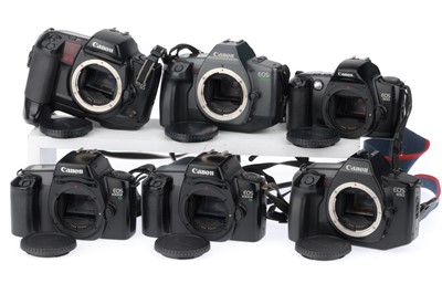 Lot 229 - A Group of Canon EOS 35mm Cameras Bodies