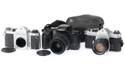 Lot 255 - A Group of Pentax SLR Cameras