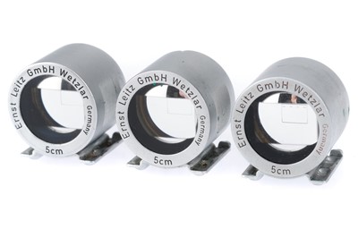 Lot 58 - A Group of Leitz Wetzlar Shoe Mount 5cm Viewfinders