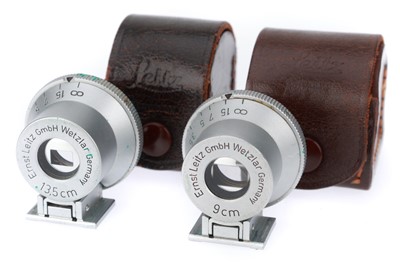 Lot 60 - A Pair of Leitz Wetzlar Shoe Mount Viewfinders