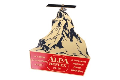 Lot 198 - A Pignons Alpa Reflex Advertising Display Stand