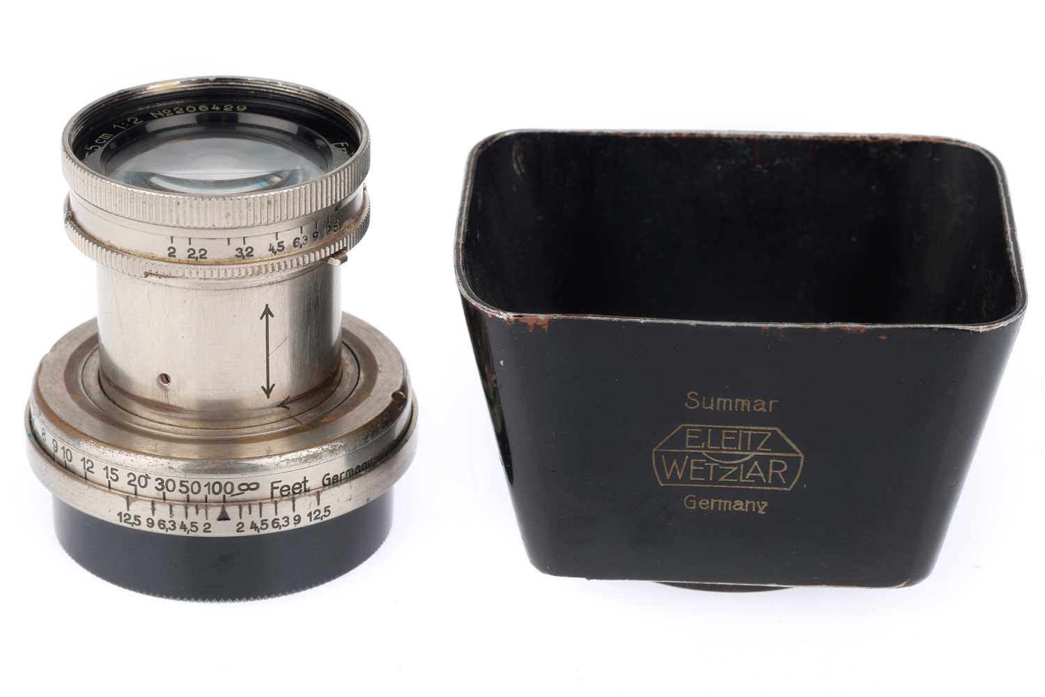 Lot 13 - A Leitz Wetzlar f/2 5cm Summar Collapsible Lens