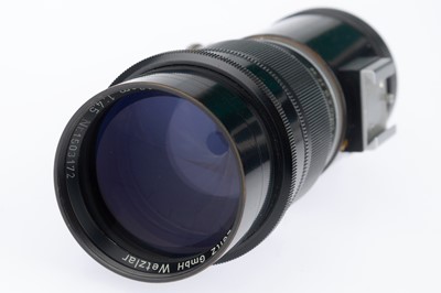 Lot 17 - A Leitz Wetzlar Telyt f/4.5 20cm Lens and Finder