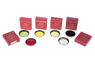 Lot 96 - Six Boxed E. Leitz Wetzlar Summitar 5cm Lens Filters
