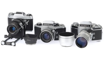 Lot 162 - A Group of Exakta SLR Cameras