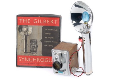 Lot 284 - A F. R. Hunter "Gilbert" Camera and Flashgun