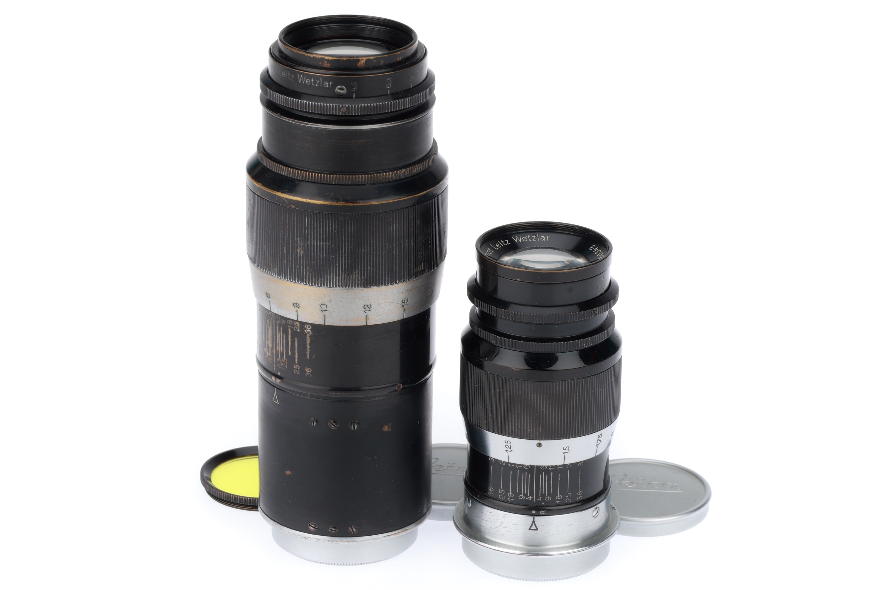 Lot 12 - A Pair of Leitz Wetzlar Telephoto Lenses,