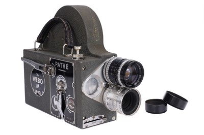 Lot 496 - A Pathé Webo 16 M 16mm Clockwork Motion Picture Camera