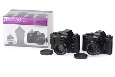 Lot 128 - A Pair of Zenit Automat 35mm SLR Cameras
