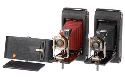Lot 438 - A Pair of Kodak Folding Pocket Cameras Model B