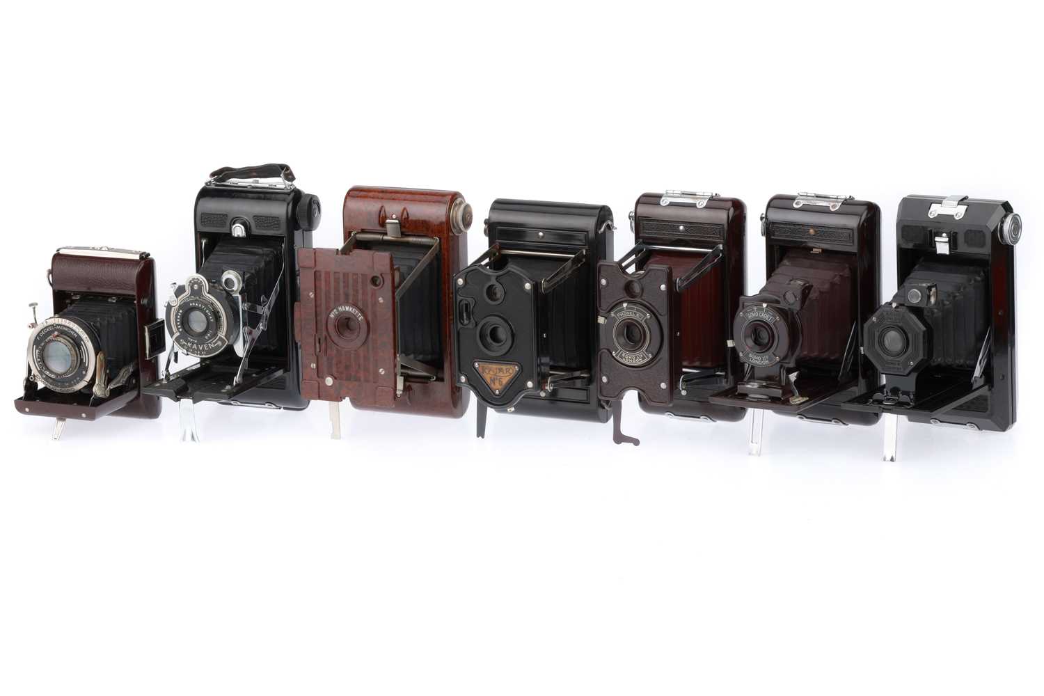 Appareil Photo Pliant Soho Cadet En Bakelite Rouge - Format 6x9 Cm - Vintage 1930