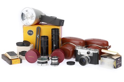 Lot 123 - A Corfield Periflex 2 Camera Outfit