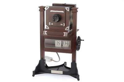 Lot 740 - An Asanuma Flap Unit Electronic Clock