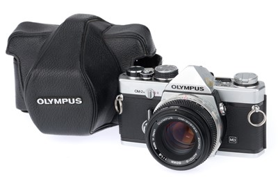 Lot 248 - An Olympus OM-2N 35mm SLR Camera