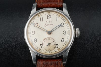 Lot 749 - A German Kriegsmarine Men's Wristwatch by Zentra