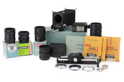 Lot 346 - A Selection of Bellow Accessories and Extension Tubes