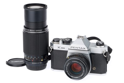 Lot 135 - A Pentax K1000 Camera Outfit