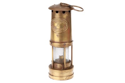 Lot 411 - A Brass Miner's Lamp