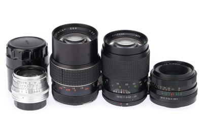Lot 270 - A Group of Soviet Prime Lenses