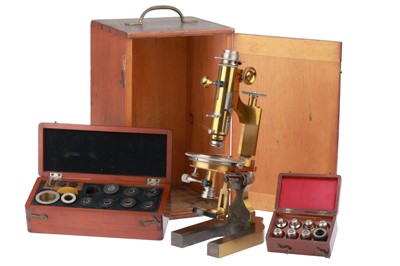 Lot 211 - An Exceptionally Rare & Fine 1A Large Model, Petrological Microscope, Voigt & Hochgesang