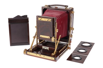Lot 362 - A Gandolfi 5x4" Rosewood Field Camera