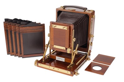Lot 361 - A Gandolfi 5x4" Mahogany Field Camera