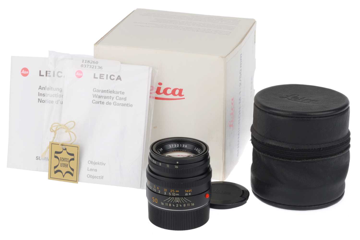 Lot 8 - A Leica Summicron-M f/2 50mm Lens