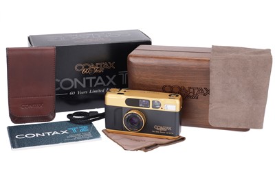 Lot 208 - A Contax T2 '60 Years Anniversary' Compact 35mm Camera