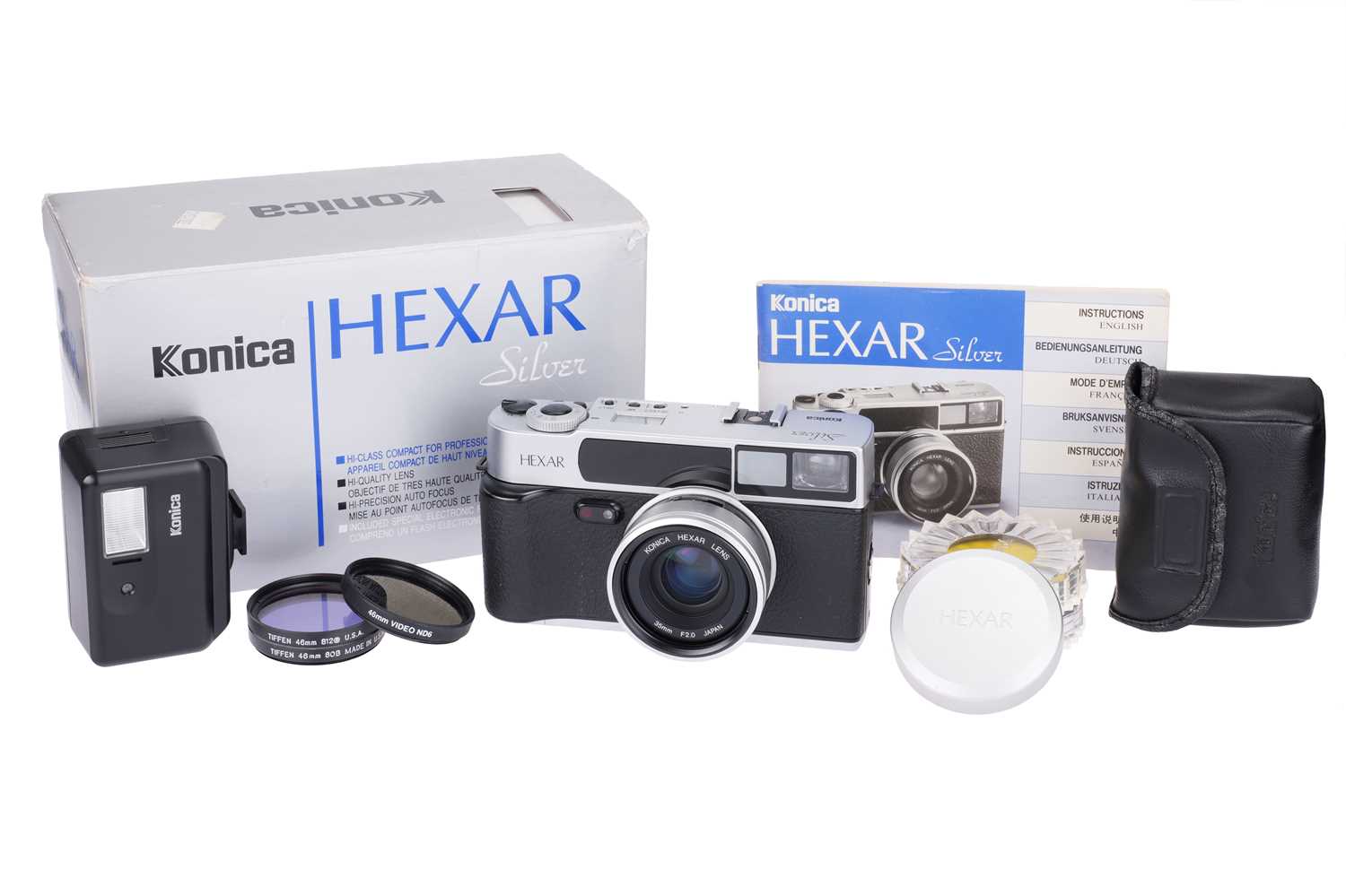 Lot 240 - A Konica Hexar AF Silver Compact Camera,