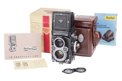 Lot 336 - A Rollei Rolleiflex 3.5F Medium Format TLR Camera