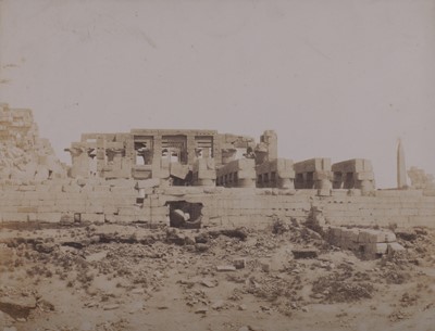 Lot 45 - Felix Tenyard (1817-1892) Egypt, Karnak, (Thèbes). Enceinte du Palais vue du point