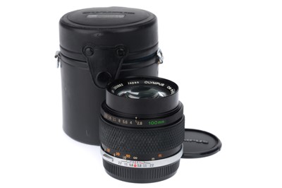 Lot 253 - An Olympus Zuiko Auto-T f/2.8 100mm Lens