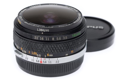 Lot 263 - An Olympus Zuiko Auto-Fisheye f/3.5 16mm Lens