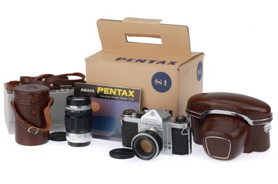 Lot 133 - An Asahi Pentax S1 35mm SLR Camera Outfit
