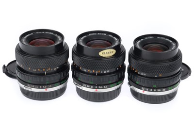 Lot 260 - A Group of Olympus Zuiko Auto-Zoom f/3.5-4.5 35-70mm Lenses