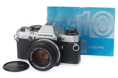 Lot 119 - An Olympus OM-10 35mm SLR Camera