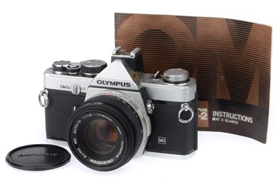 Lot 120 - An Olympus OM-2N 35mm SLR Camera